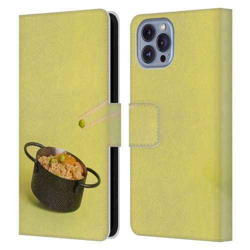 Pepino De Mar Foods Fried Rice Leather Book Wallet Case Cover For Apple iPhone 14