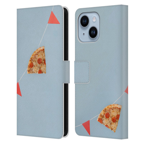 Pepino De Mar Foods Pizza Leather Book Wallet Case Cover For Apple iPhone 14 Plus