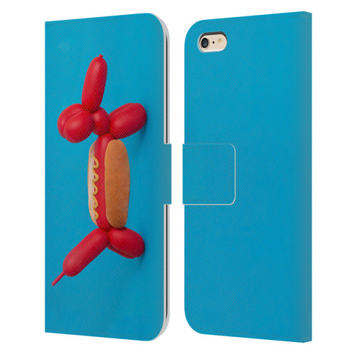 Pepino De Mar Foods Hotdog Leather Book Wallet Case Cover For Apple iPhone 6 Plus / iPhone 6s Plus