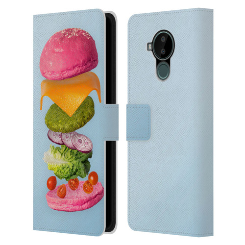 Pepino De Mar Foods Burger 2 Leather Book Wallet Case Cover For Nokia C30