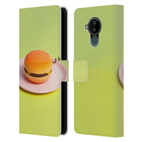 Pepino De Mar Foods Burger Leather Book Wallet Case Cover For Nokia C30