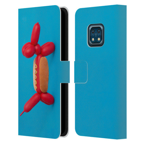 Pepino De Mar Foods Hotdog Leather Book Wallet Case Cover For Nokia XR20