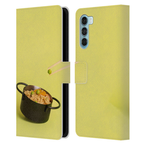 Pepino De Mar Foods Fried Rice Leather Book Wallet Case Cover For Motorola Edge S30 / Moto G200 5G