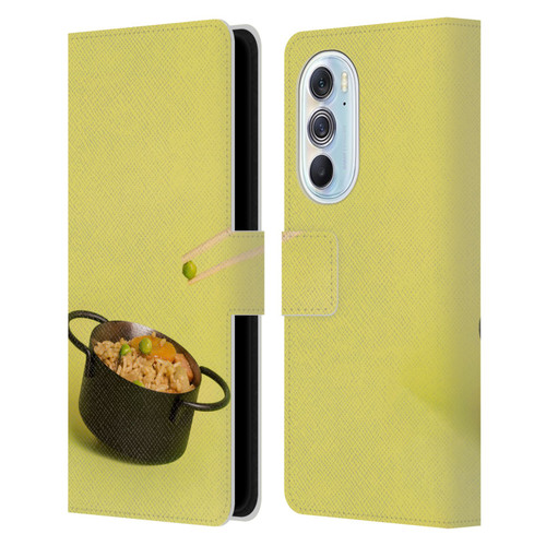 Pepino De Mar Foods Fried Rice Leather Book Wallet Case Cover For Motorola Edge X30