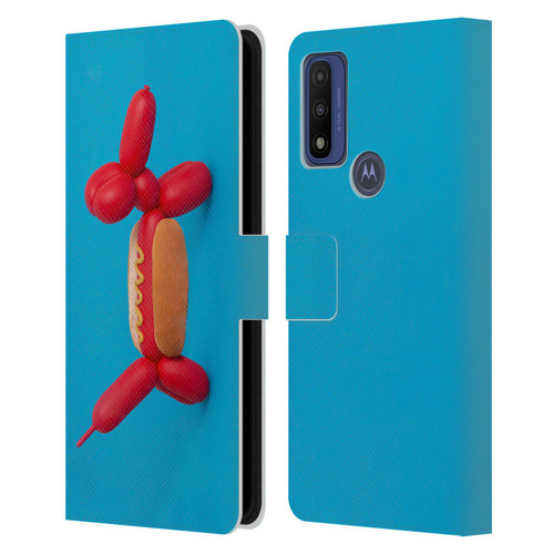 Pepino De Mar Foods Hotdog Leather Book Wallet Case Cover For Motorola G Pure