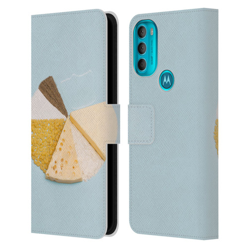 Pepino De Mar Foods Pie Leather Book Wallet Case Cover For Motorola Moto G71 5G