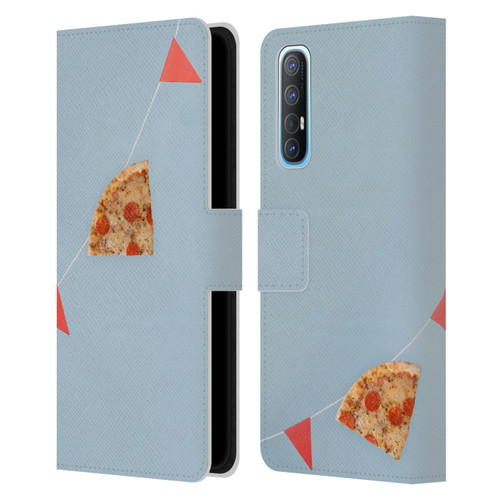 Pepino De Mar Foods Pizza Leather Book Wallet Case Cover For OPPO Find X2 Neo 5G