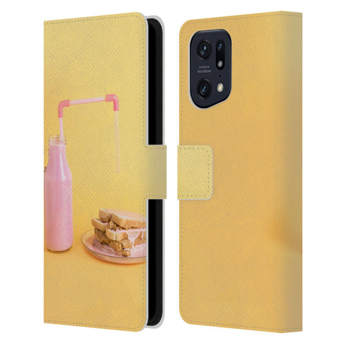 Pepino De Mar Foods Sandwich 2 Leather Book Wallet Case Cover For OPPO Find X5