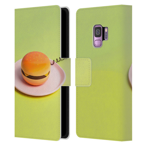 Pepino De Mar Foods Burger Leather Book Wallet Case Cover For Samsung Galaxy S9