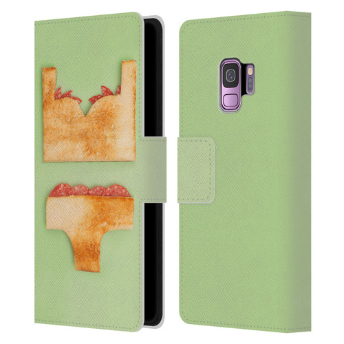 Pepino De Mar Foods Sandwich Leather Book Wallet Case Cover For Samsung Galaxy S9