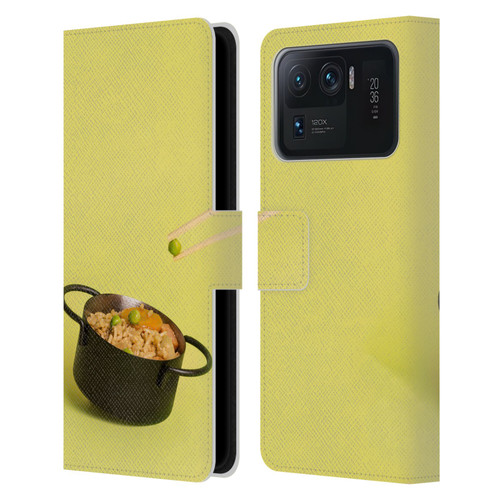 Pepino De Mar Foods Fried Rice Leather Book Wallet Case Cover For Xiaomi Mi 11 Ultra