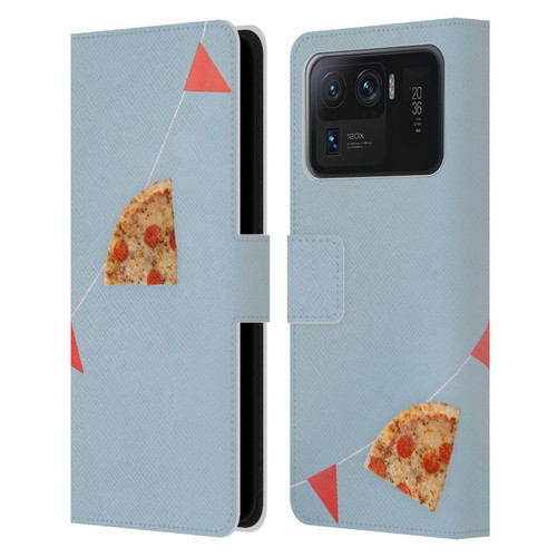 Pepino De Mar Foods Pizza Leather Book Wallet Case Cover For Xiaomi Mi 11 Ultra