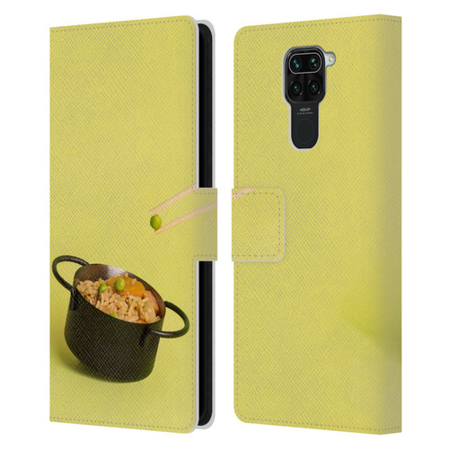 Pepino De Mar Foods Fried Rice Leather Book Wallet Case Cover For Xiaomi Redmi Note 9 / Redmi 10X 4G
