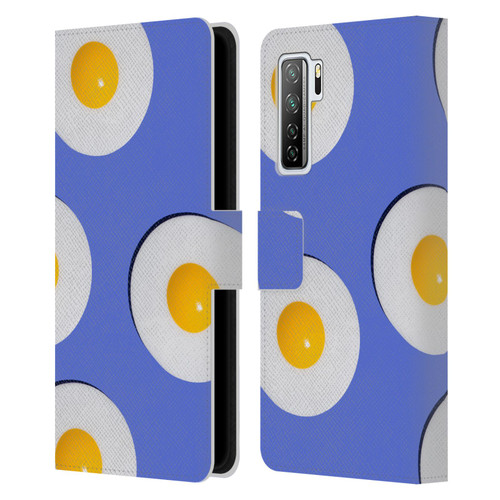 Pepino De Mar Patterns 2 Egg Leather Book Wallet Case Cover For Huawei Nova 7 SE/P40 Lite 5G