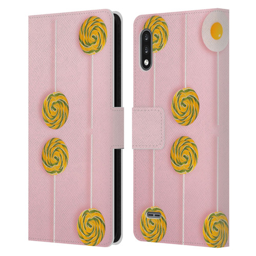 Pepino De Mar Patterns 2 Lollipop Leather Book Wallet Case Cover For LG K22