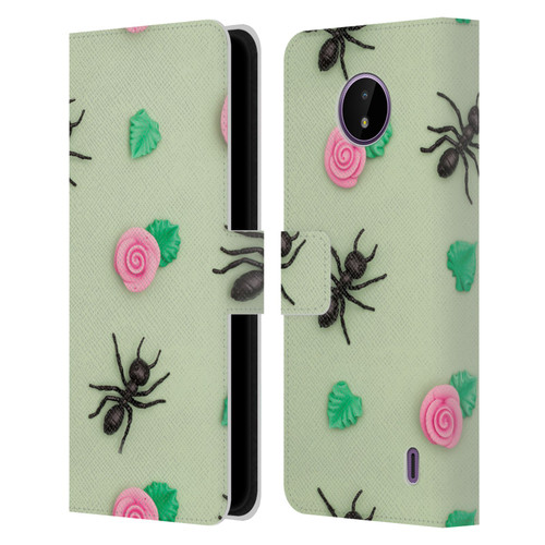 Pepino De Mar Patterns 2 Ant Leather Book Wallet Case Cover For Nokia C10 / C20