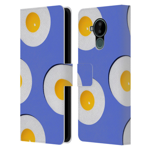 Pepino De Mar Patterns 2 Egg Leather Book Wallet Case Cover For Nokia C30