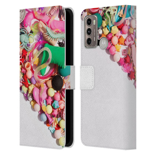 Pepino De Mar Patterns 2 Toy Leather Book Wallet Case Cover For Motorola Moto G60 / Moto G40 Fusion