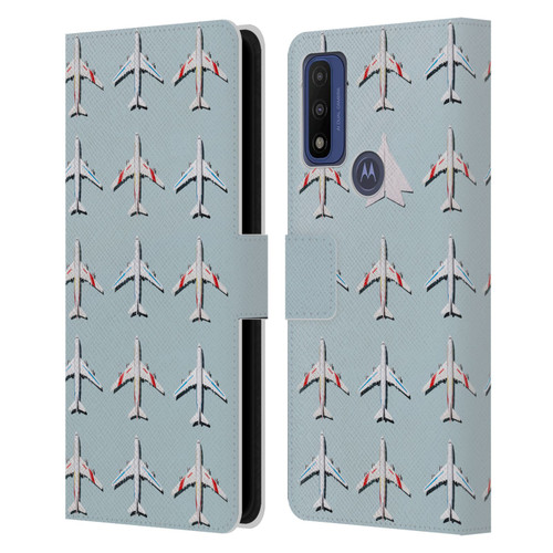 Pepino De Mar Patterns 2 Airplane Leather Book Wallet Case Cover For Motorola G Pure