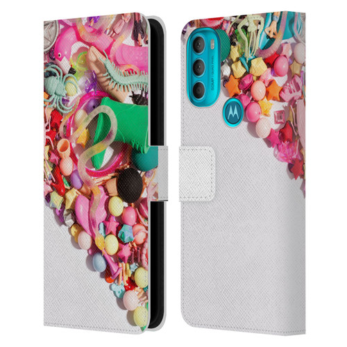 Pepino De Mar Patterns 2 Toy Leather Book Wallet Case Cover For Motorola Moto G71 5G