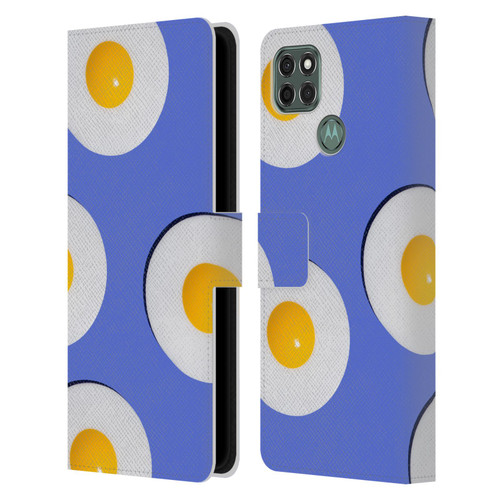 Pepino De Mar Patterns 2 Egg Leather Book Wallet Case Cover For Motorola Moto G9 Power