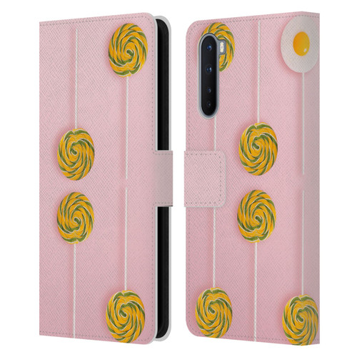 Pepino De Mar Patterns 2 Lollipop Leather Book Wallet Case Cover For OnePlus Nord 5G