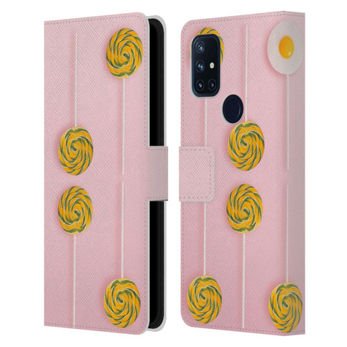 Pepino De Mar Patterns 2 Lollipop Leather Book Wallet Case Cover For OnePlus Nord N10 5G