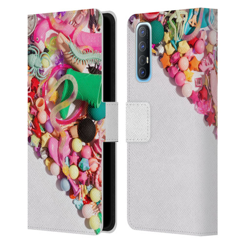 Pepino De Mar Patterns 2 Toy Leather Book Wallet Case Cover For OPPO Find X2 Neo 5G