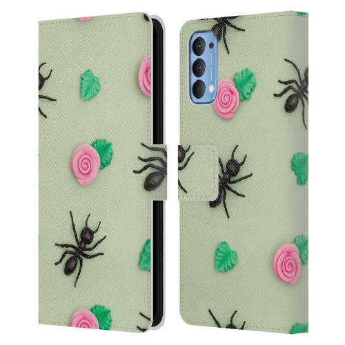 Pepino De Mar Patterns 2 Ant Leather Book Wallet Case Cover For OPPO Reno 4 5G