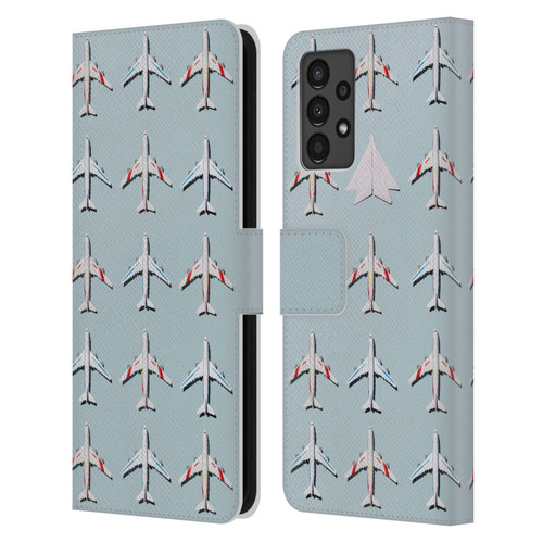 Pepino De Mar Patterns 2 Airplane Leather Book Wallet Case Cover For Samsung Galaxy A13 (2022)