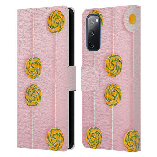 Pepino De Mar Patterns 2 Lollipop Leather Book Wallet Case Cover For Samsung Galaxy S20 FE / 5G