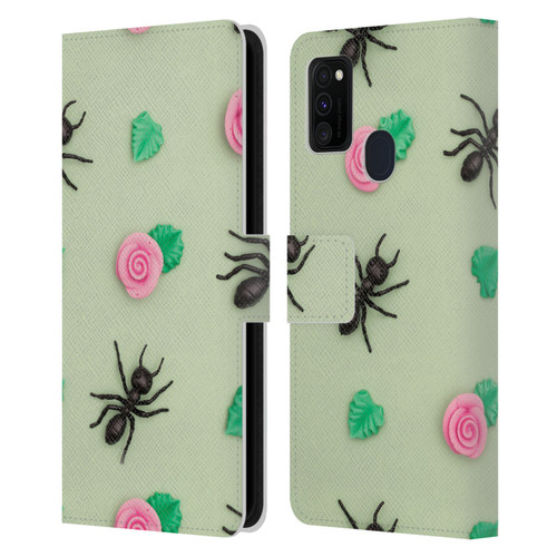 Pepino De Mar Patterns 2 Ant Leather Book Wallet Case Cover For Samsung Galaxy M30s (2019)/M21 (2020)