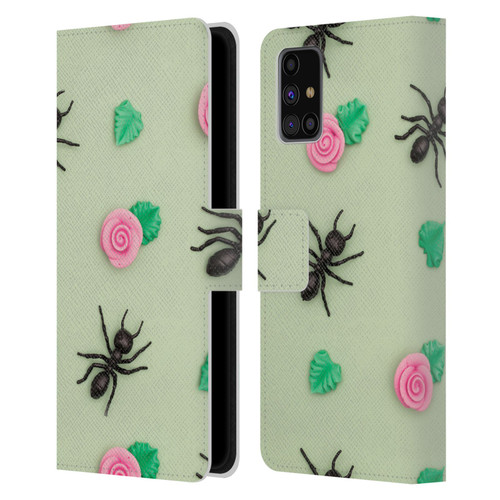Pepino De Mar Patterns 2 Ant Leather Book Wallet Case Cover For Samsung Galaxy M31s (2020)