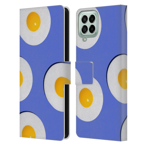 Pepino De Mar Patterns 2 Egg Leather Book Wallet Case Cover For Samsung Galaxy M33 (2022)