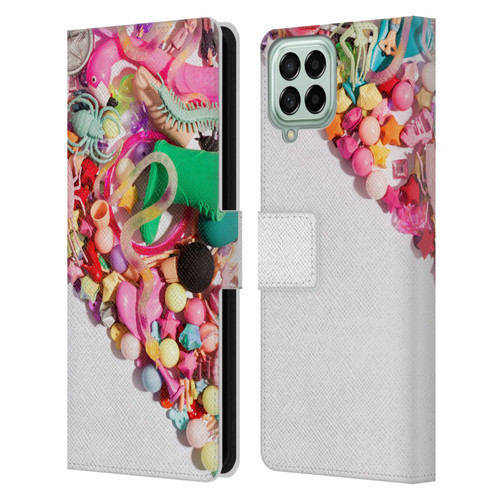 Pepino De Mar Patterns 2 Toy Leather Book Wallet Case Cover For Samsung Galaxy M53 (2022)