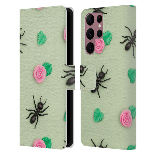 Pepino De Mar Patterns 2 Ant Leather Book Wallet Case Cover For Samsung Galaxy S22 Ultra 5G