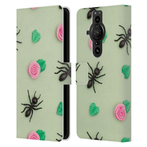 Pepino De Mar Patterns 2 Ant Leather Book Wallet Case Cover For Sony Xperia Pro-I