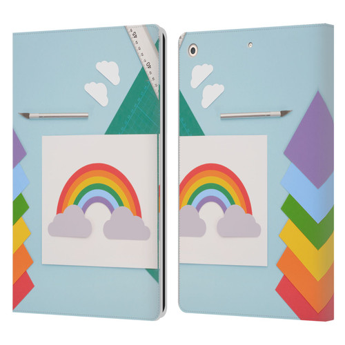 Pepino De Mar Rainbow Art Leather Book Wallet Case Cover For Apple iPad 10.2 2019/2020/2021