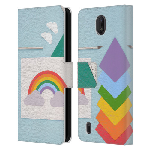Pepino De Mar Rainbow Art Leather Book Wallet Case Cover For Nokia C01 Plus/C1 2nd Edition