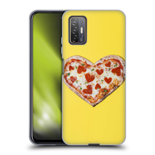 Pepino De Mar Foods Heart Pizza Soft Gel Case for HTC Desire 21 Pro 5G