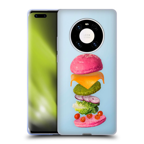 Pepino De Mar Foods Burger 2 Soft Gel Case for Huawei Mate 40 Pro 5G