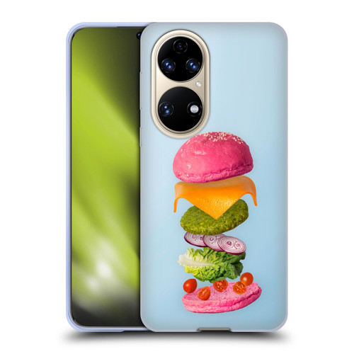 Pepino De Mar Foods Burger 2 Soft Gel Case for Huawei P50