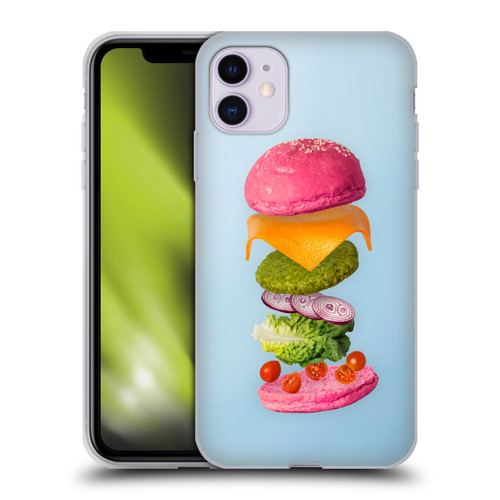 Pepino De Mar Foods Burger 2 Soft Gel Case for Apple iPhone 11