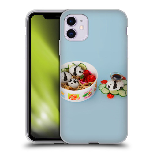 Pepino De Mar Foods Panda Rice Ball Soft Gel Case for Apple iPhone 11