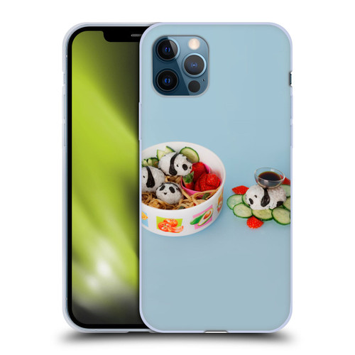 Pepino De Mar Foods Panda Rice Ball Soft Gel Case for Apple iPhone 12 / iPhone 12 Pro