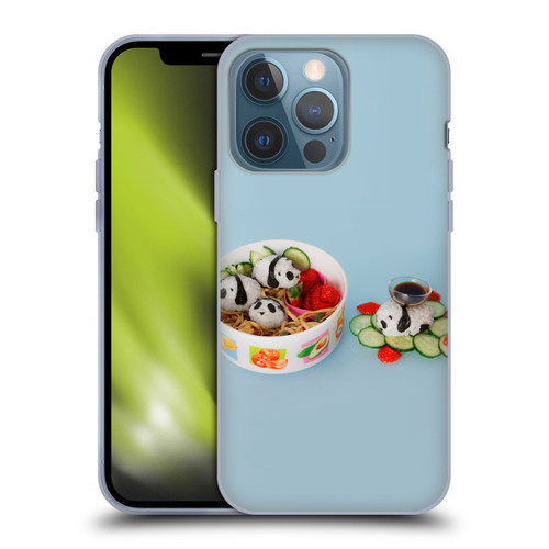 Pepino De Mar Foods Panda Rice Ball Soft Gel Case for Apple iPhone 13 Pro