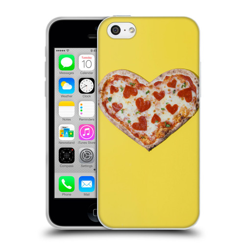 Pepino De Mar Foods Heart Pizza Soft Gel Case for Apple iPhone 5c