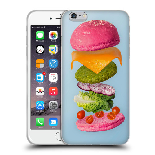 Pepino De Mar Foods Burger 2 Soft Gel Case for Apple iPhone 6 Plus / iPhone 6s Plus