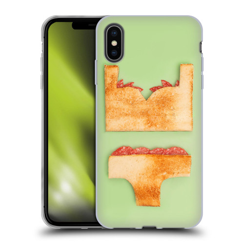 Pepino De Mar Foods Sandwich Soft Gel Case for Apple iPhone XS Max