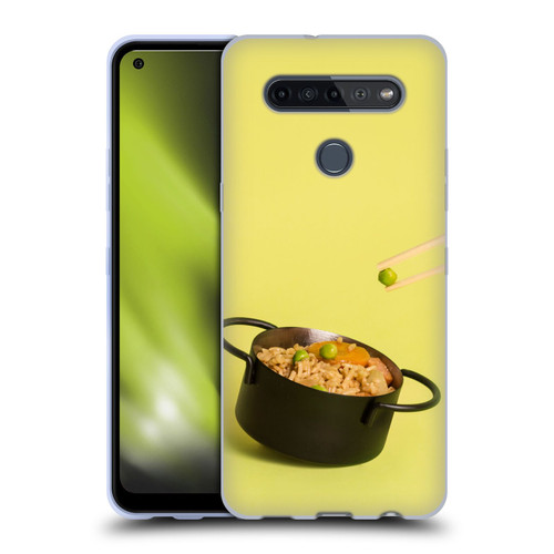 Pepino De Mar Foods Fried Rice Soft Gel Case for LG K51S